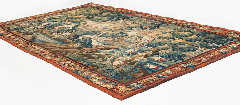 A flemish 'Verdure' tapestry, ca 257 x 413 cm, first halft of the 18th century.