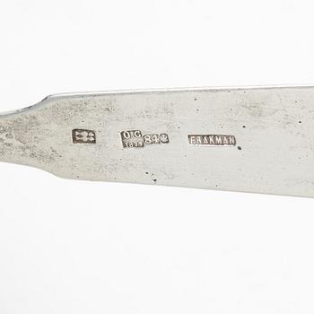 A silver spoon, mark of Frakman, assaymark Josef Sosnkowski, Warsaw, Poland, 1879.