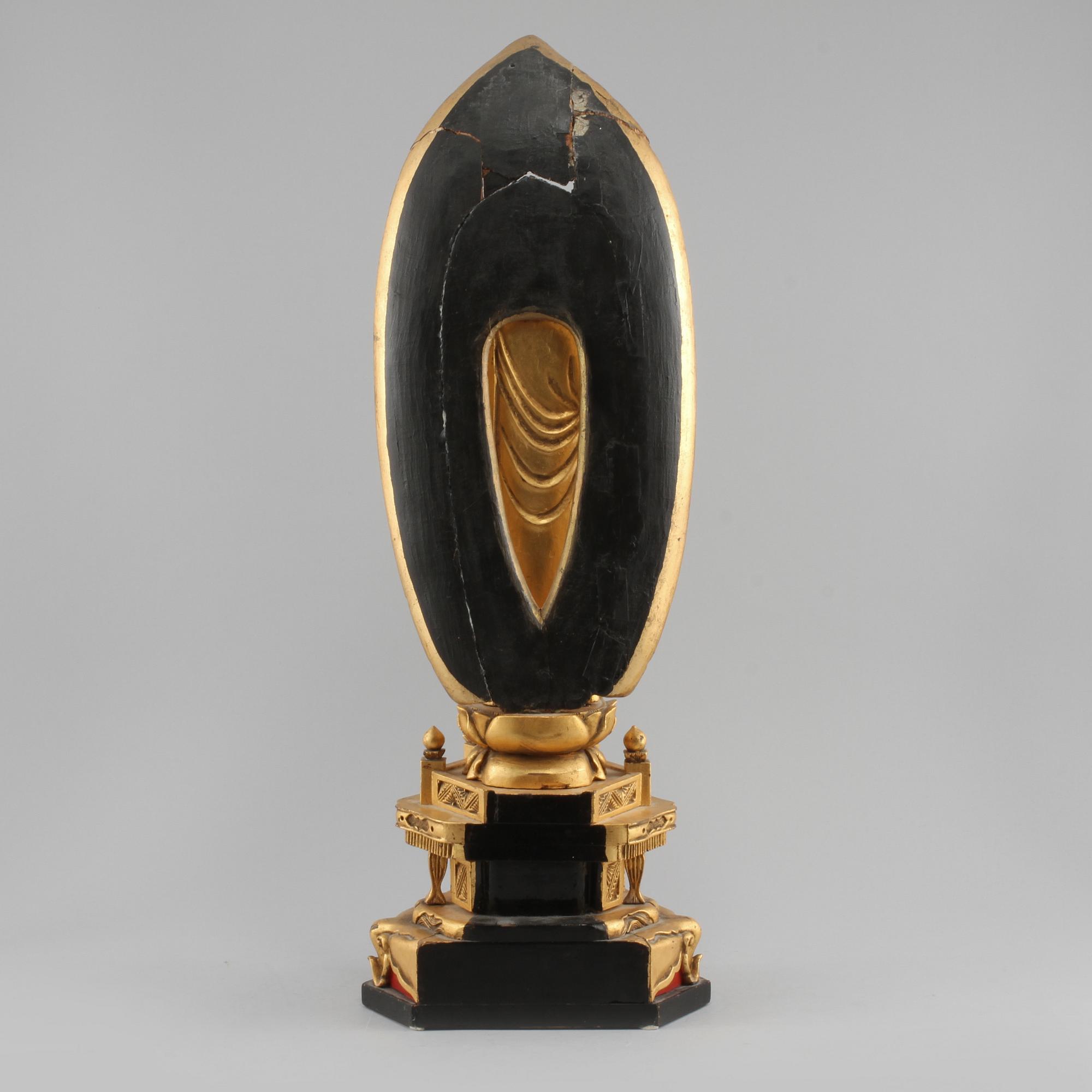 SKULPTUR, trä, orientalisk, omkring år 1900.