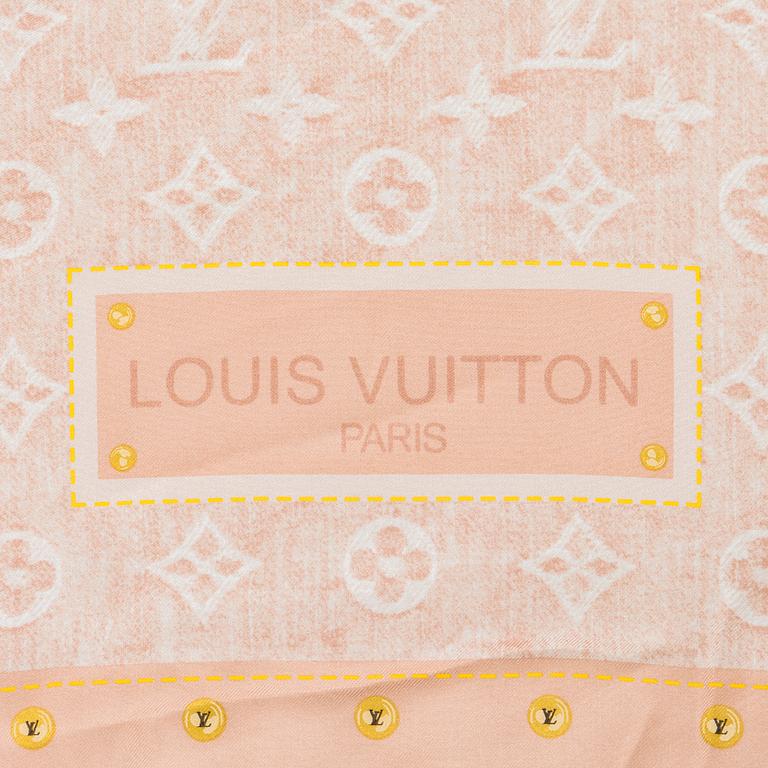 Louis Vuitton, a silk scarf.