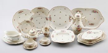 MATSERVIS, 83 delar, porslin, Sanssouci, Rosenthal.