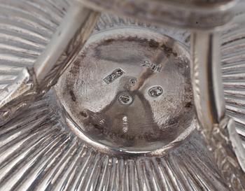 SKÅL PÅ FOT, silver, empir, Petter Adolf Sjöberg, 1814. Ca 517g.