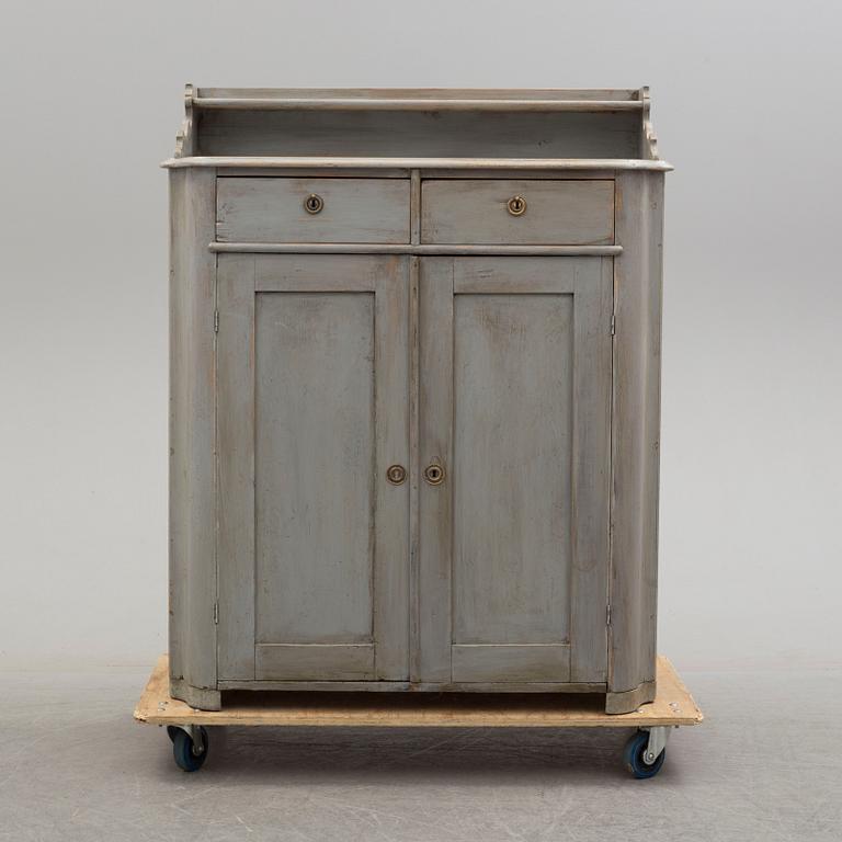 A second half of the 19th century painted cupboard.