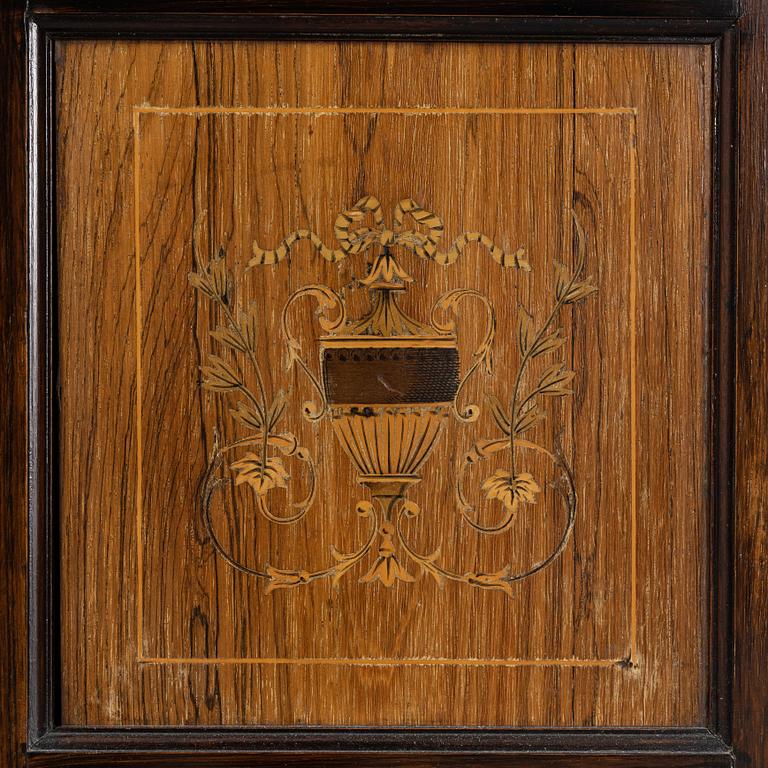 A rosewood veneered sideboard by James Shoolbred & Co, London, circa 1900.