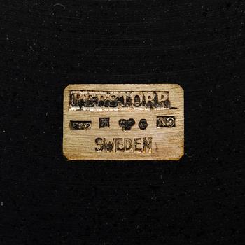 A Perstorp silver inlay, isolit tray, Sweden 1963.