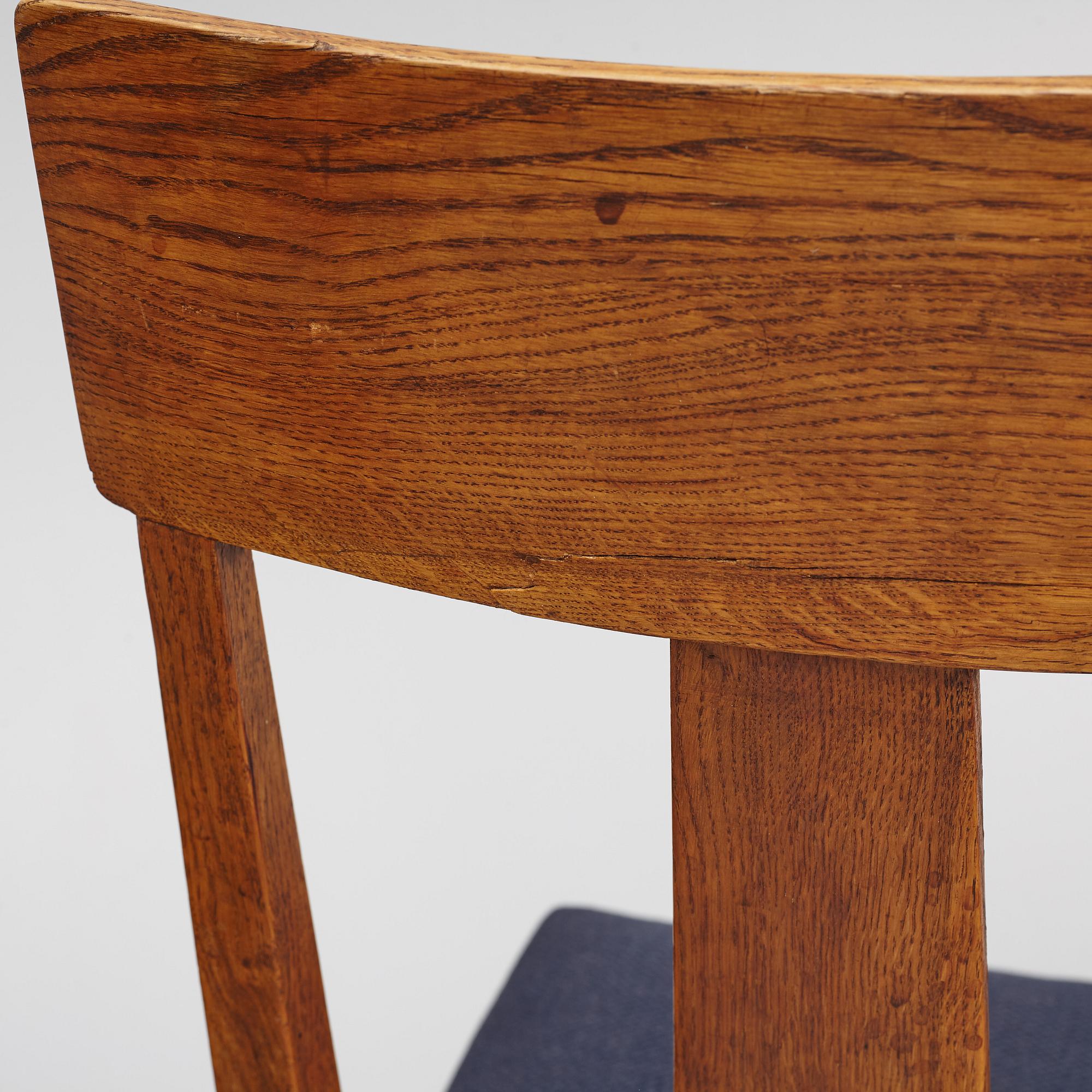 Six Art Nouveau Chairs, early 20th Century.