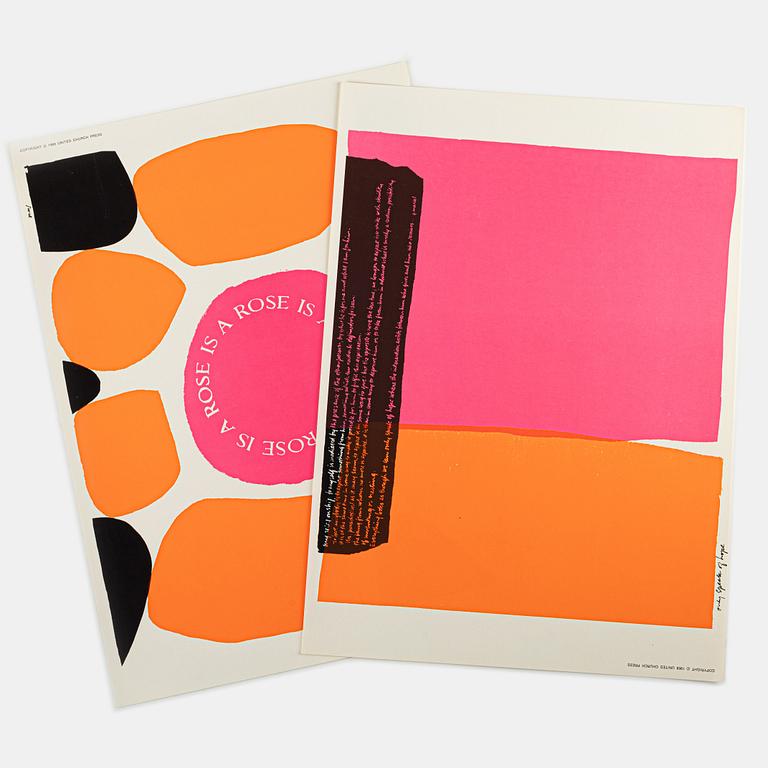 Sister Mary Corita Kent, book and posters published in 1968.