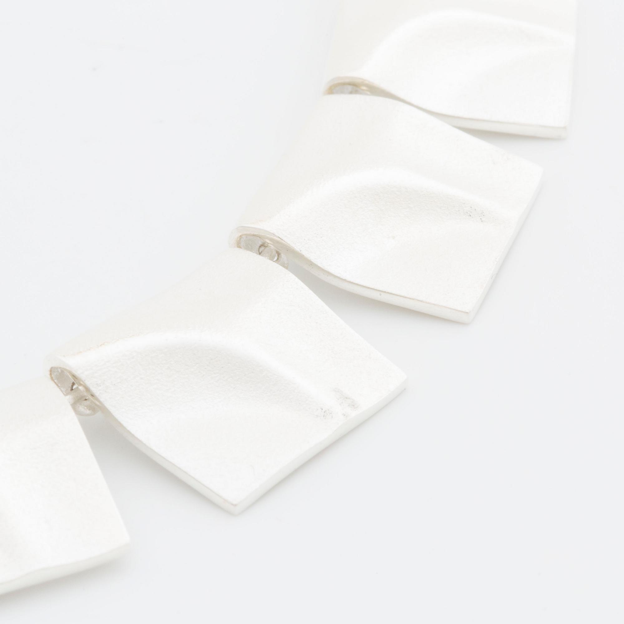 LAPPONIA NECKLACE, silver, "Galactic Peaks, design Björn Weckström, Finland, original pouch.