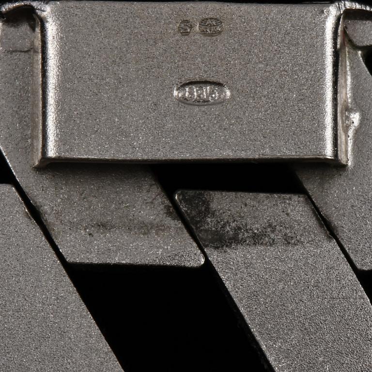 ARMLÄNK, silver, importstämplad, 1900-talets tredje kvartal. Vikt 37 g.