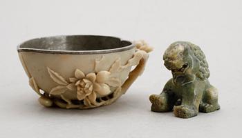 SKÅL OCH FIGUR, sten, bl a 1800-tal.