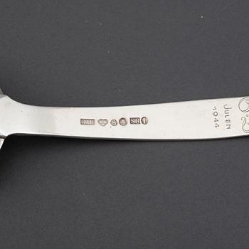 JACOB ÄNGMAN, Rosenholm, bestickservis, 33 delar, silver, GAB.