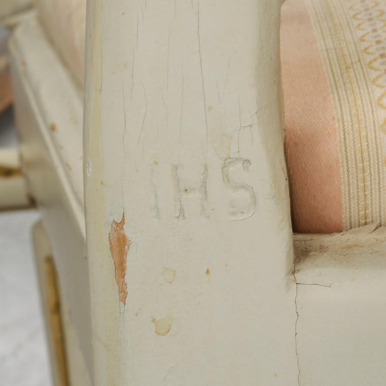 STOLAR, 4 st snarlika, Gustavianska, bl.a Johan Hammarström (mästare i Stockholm 1794-1812).