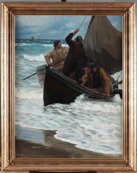 Peder Severin Krøyer, "Fiskerne vender hjem" (The return of the fishermen).