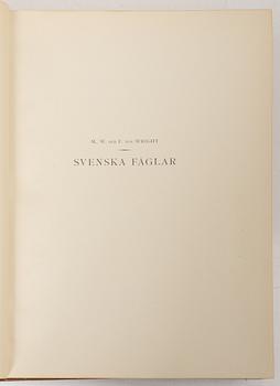The Wright Brothers, books, 3 volumes, 'Svenska Fåglar', A. Börtzells tryckeri AB, Ivar Baarsen, Stockholm, 1924-1929.