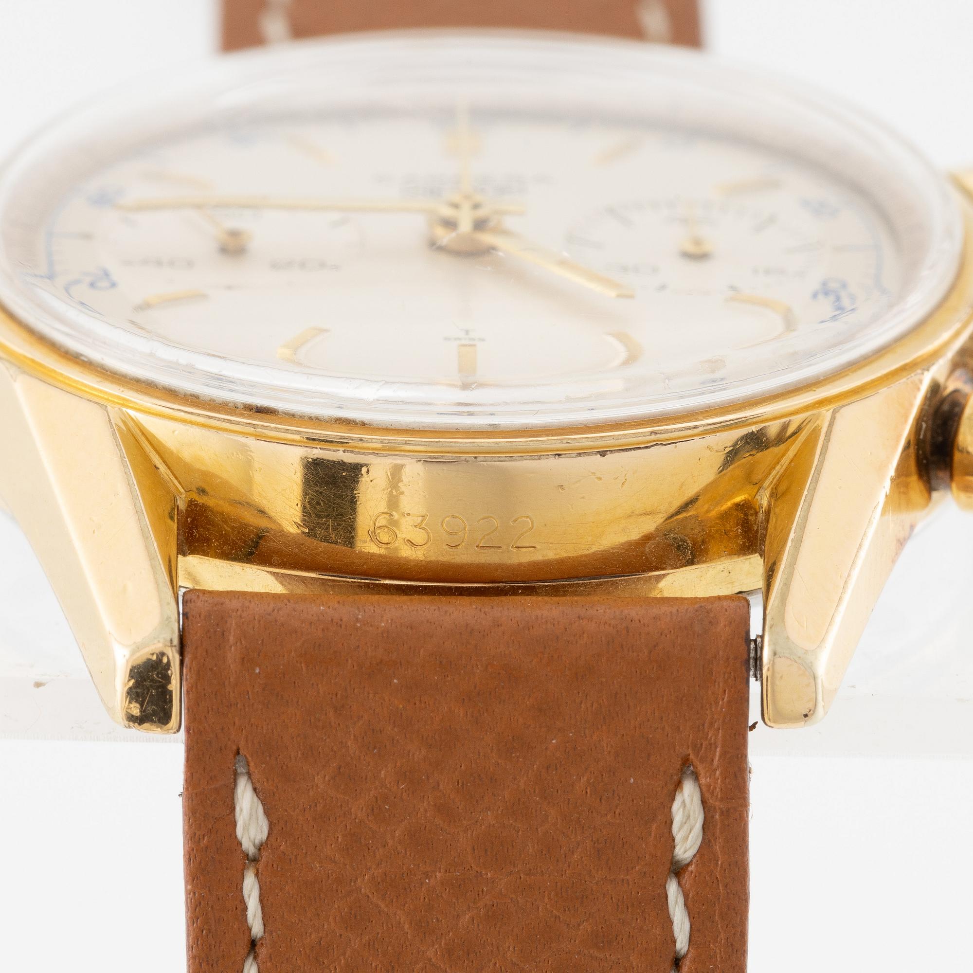 Heuer, Carrera 45, chronograph, ca 1965.