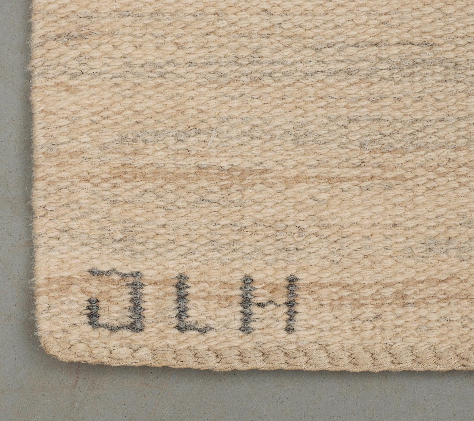 MATTA. Rölakan. 240 x 160 cm. Signerad JLH IMV (Jönköpings Läns Hemslöjd, Inga-Mi Varneus Rydgren). Omkring 1960.