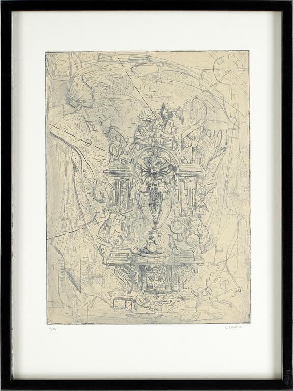 KENT LINDFORS, etsning, signerad o numrerad 11/20.