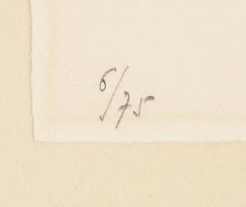 Marc Chagall, lithograph, signed and numbered 6/75.