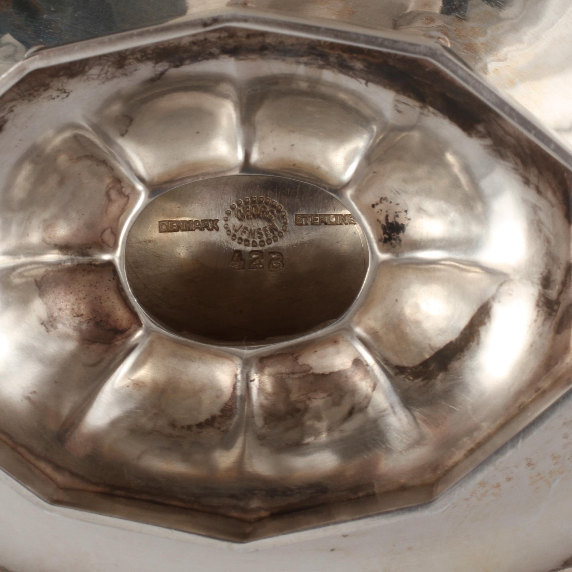 SKÅL, silver, Georg Jensen, Danmark, 1900-tal, vikt 116 g.