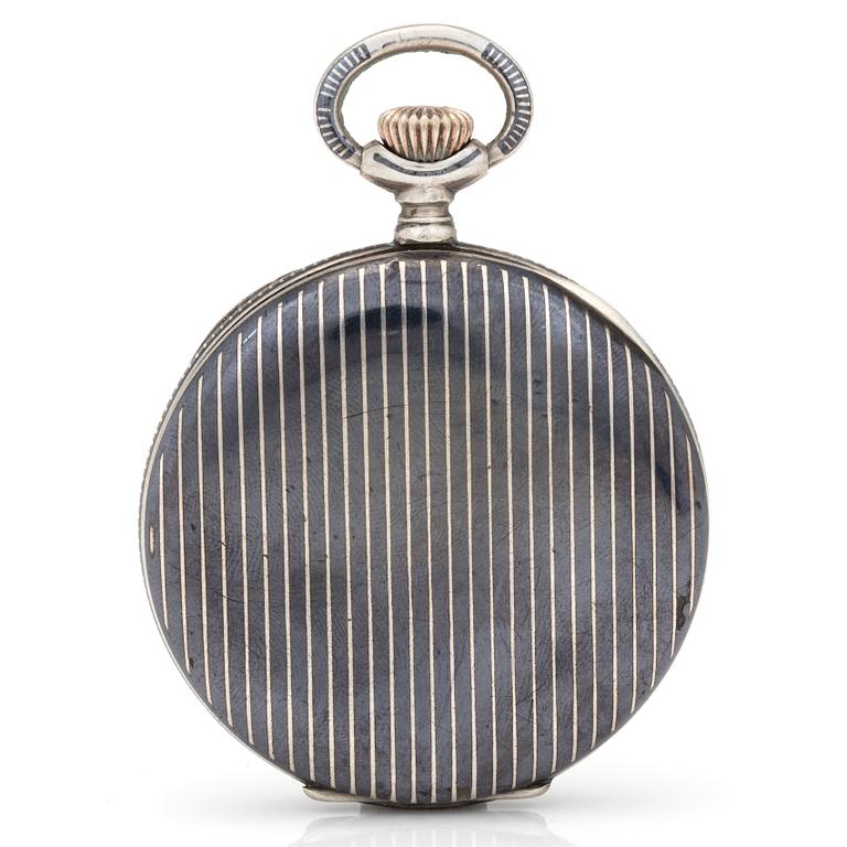 BOREL FILS & Cie, pocket watch 50 mm, with Niello.