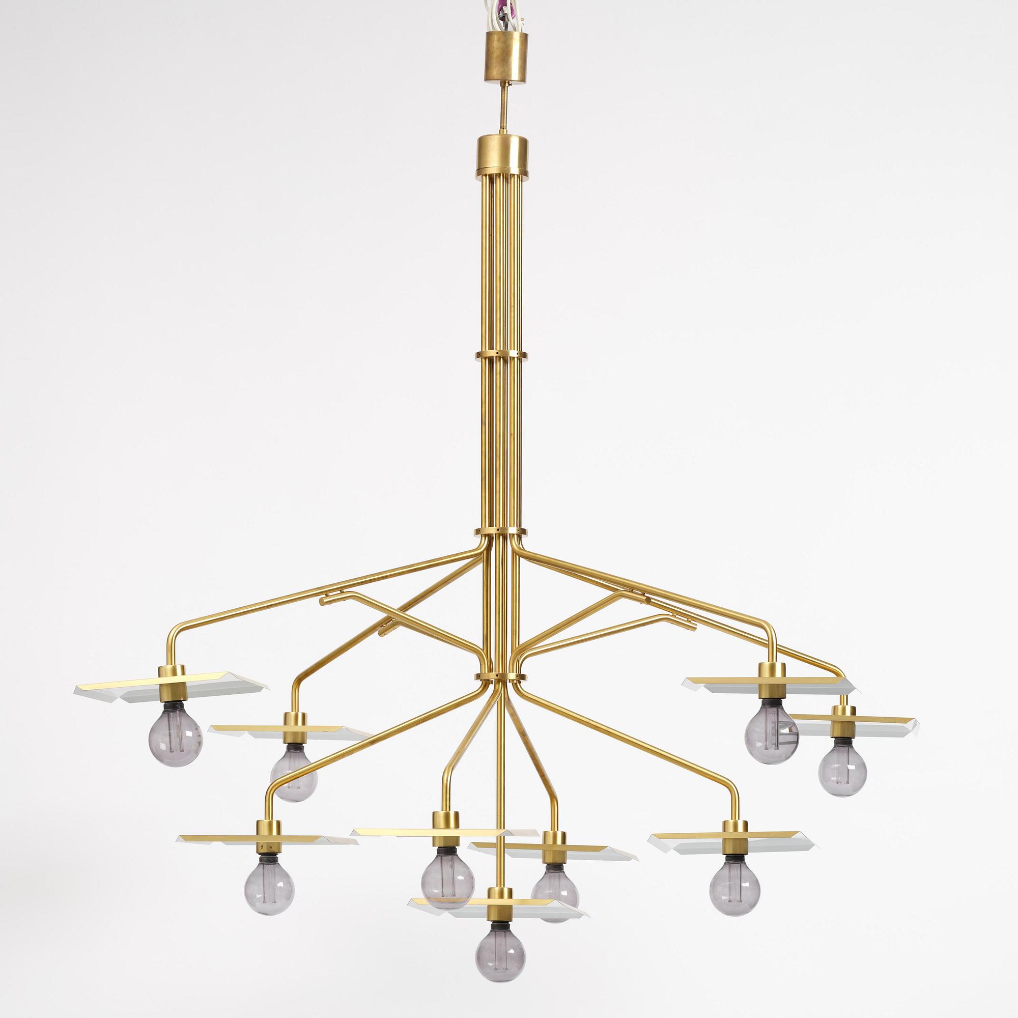 Hans-Agne Jakobsson, an imposing chandelier model C 2504, Hans-Agne Jakobsson AB, Markaryd, 1970s–80s.