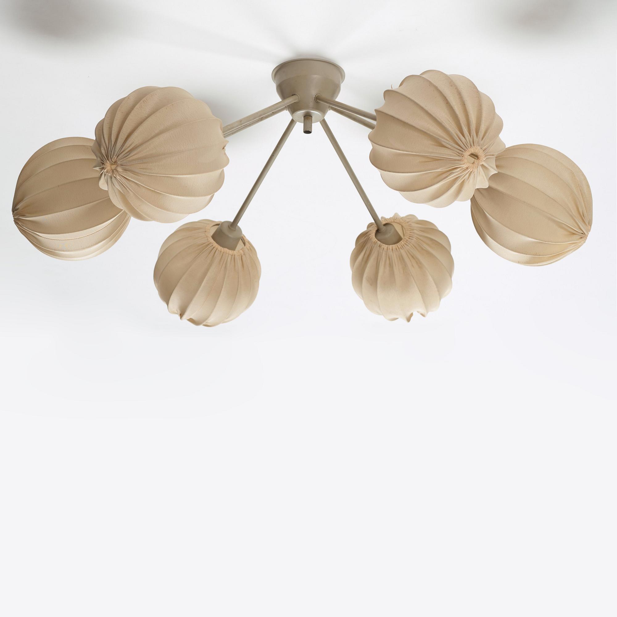 Hans Bergström, tak/vägglampa, modell "139", ateljé Lyktan, Åhus, 1960-tal.