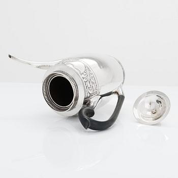 A Danish Late-Gustavian silver coffee pot, assay master mark of Fredrik Fabricius (1787-1823), Copenhagen.
