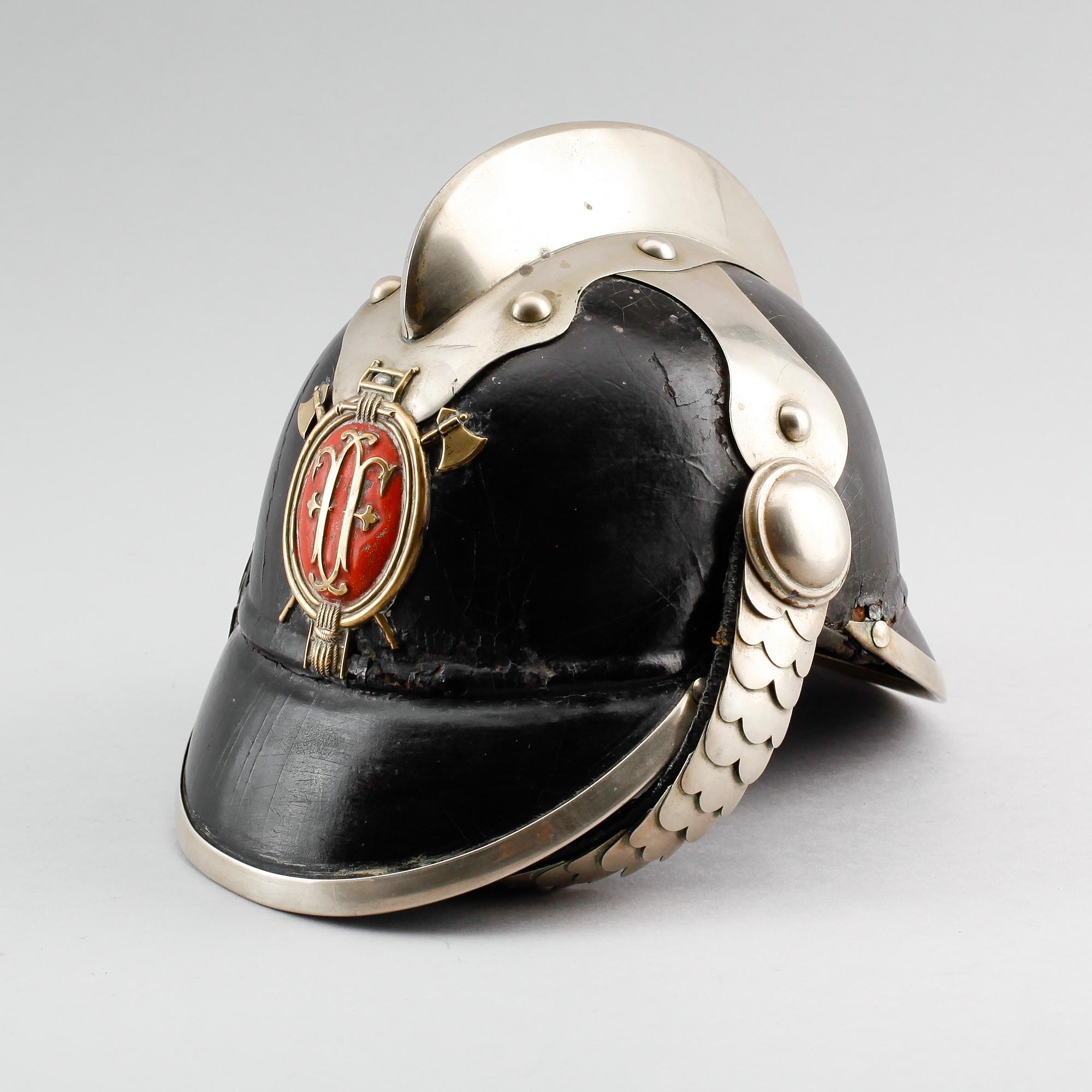 KASK, svensk, för brandförsvaret, 1800-/1900-tal.