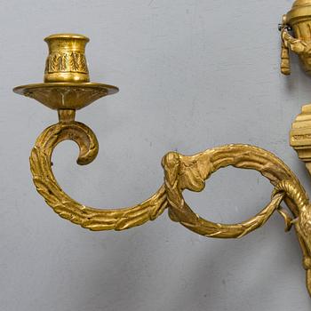 A pair of early 20th century wall candelabra.