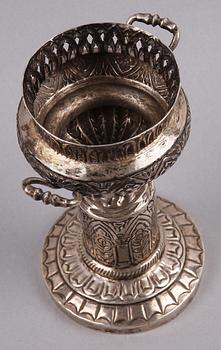 RÖKELSEKAR, silver, orientaliskt, 1900-tal.