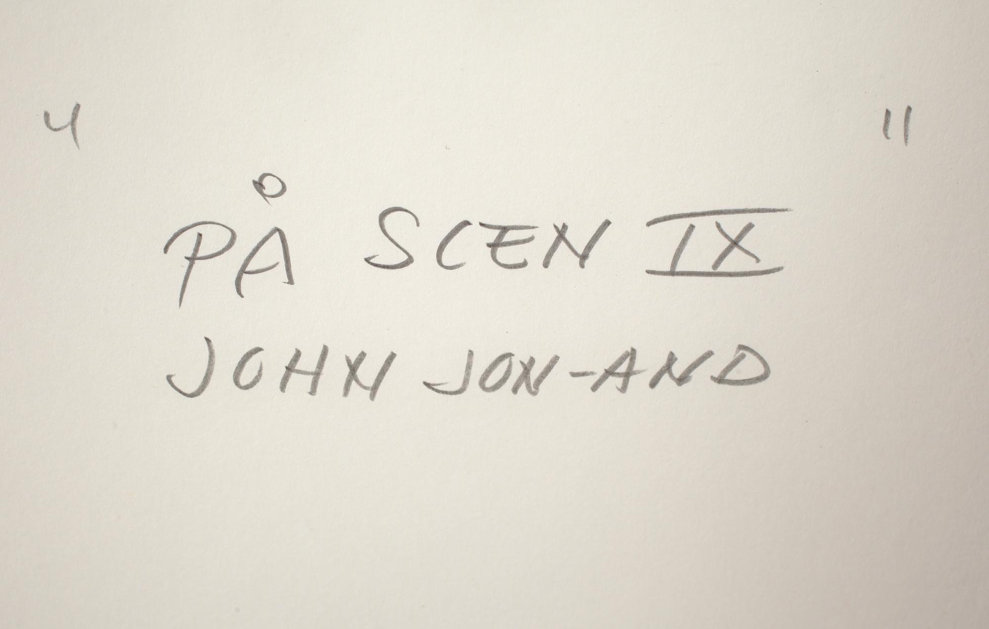 JOHN JON-AND, blandteknik, stämpelsignerad.