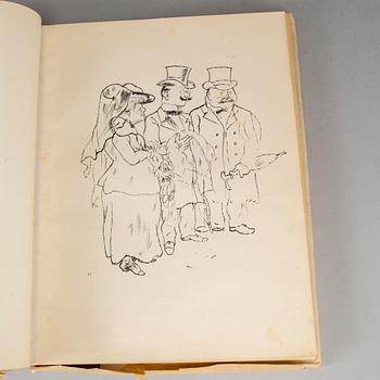 GEORGE GROSZ, book with 84 offset lithographs and 16 offset lithographs in color, Der Malik Verlag, Berlin 1923.