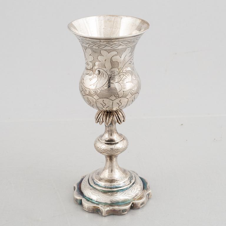 A silver chalice, Vilnius 1860.