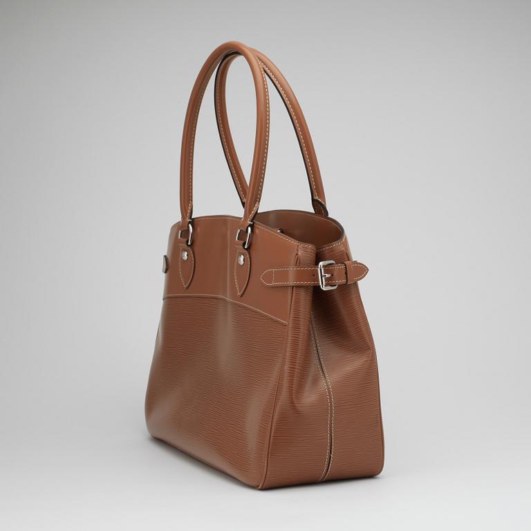 LOUIS VUITTON, a brown Epi leather "Passy" handbag.