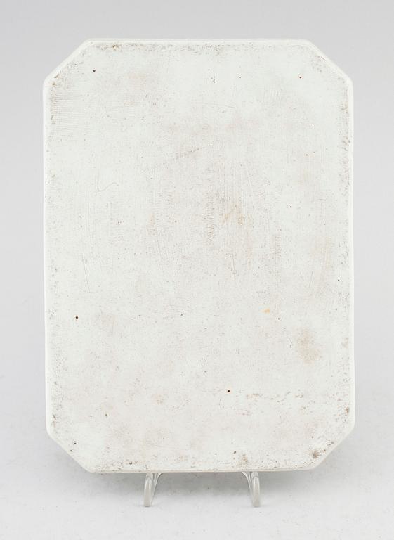 BRICKA, porslin, Kina, 1800-tal.