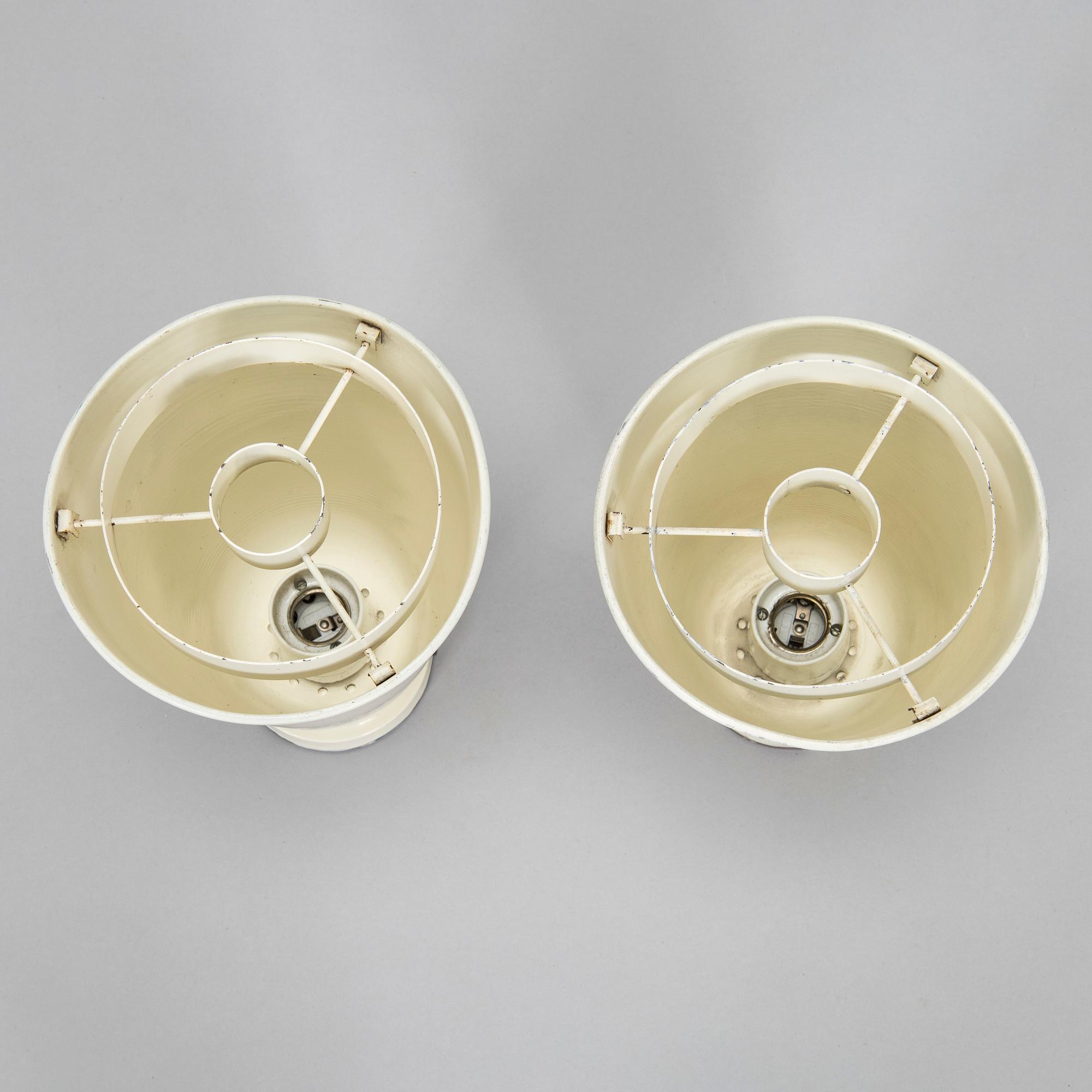 A pair of model 'AI 19' ceiling lamps, Itsu mid-20th century.