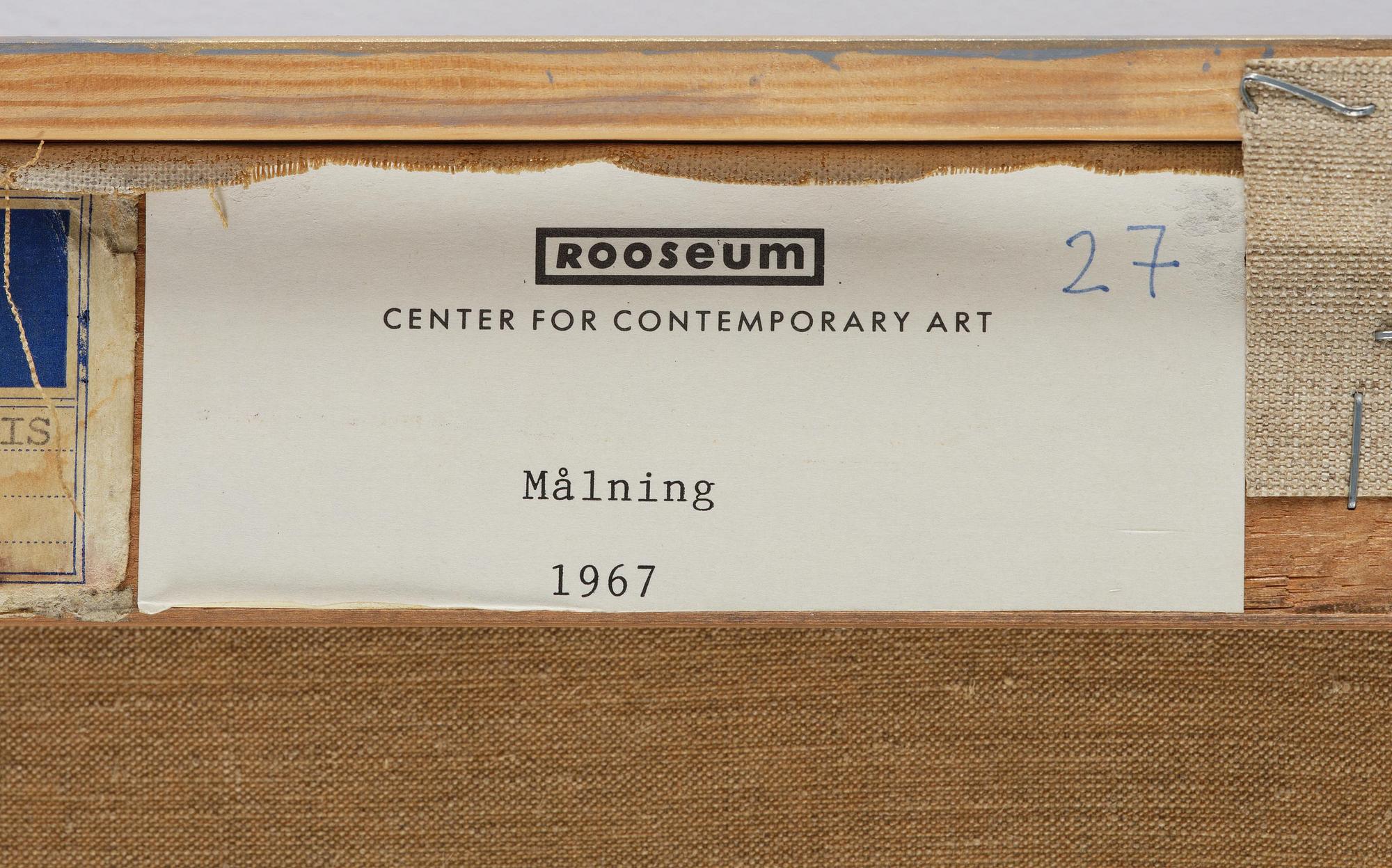 Ola Billgren, "Målning".
