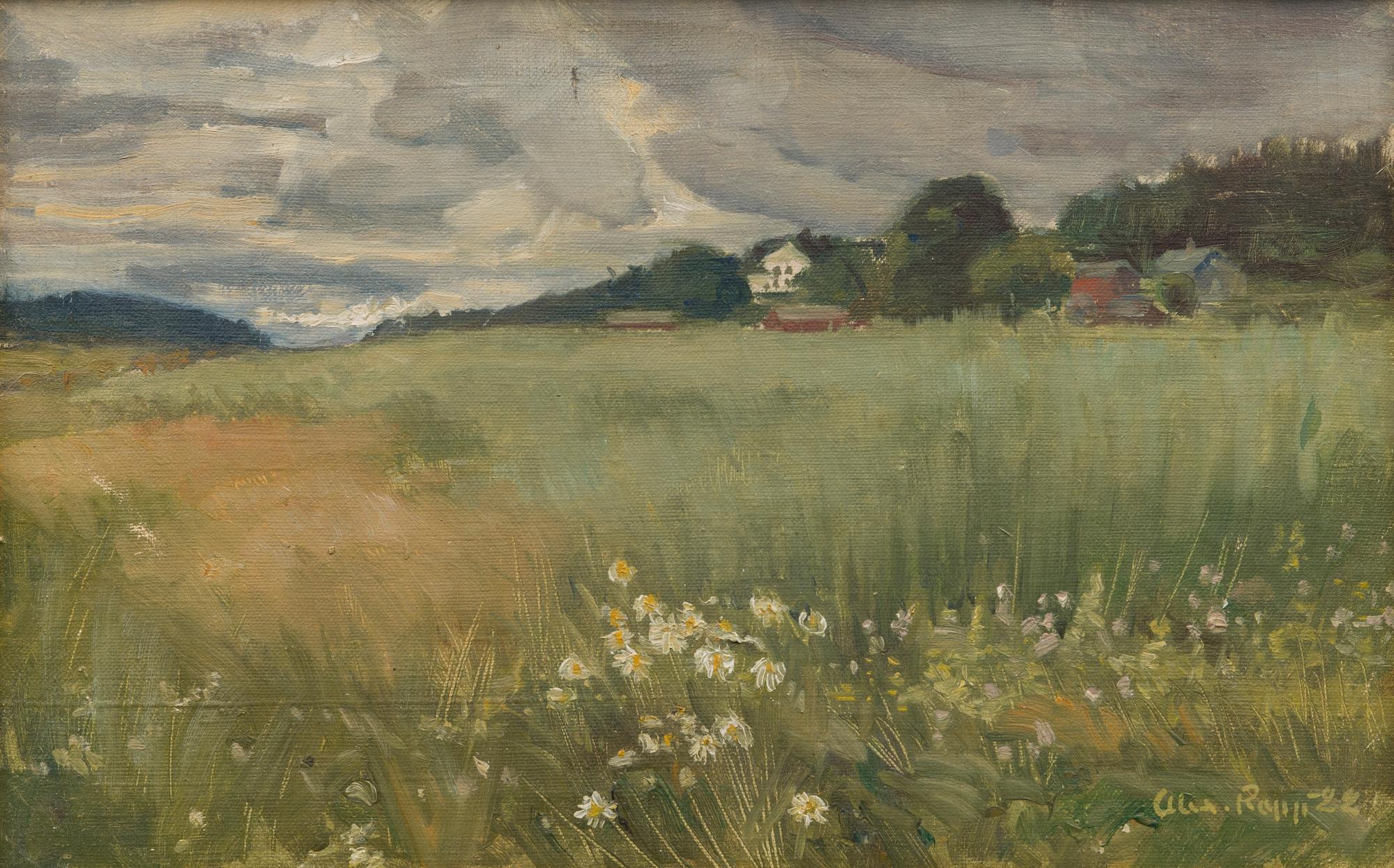 oil on canvas, signed and dated -22.