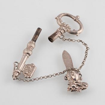 SYSET, silver, troligtvis Gustav Folcker d.ä. Stockholm, 1844. Vikt 31,2 gram.