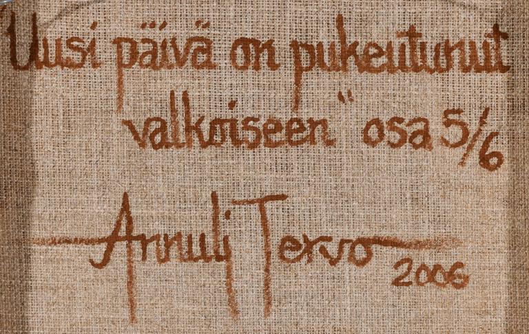 Annuli Viherjuuri, "UUSI PÄIVÄ ON PUKEUTUNUT VALKOISEEN".