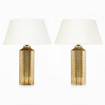 A pair of table lamps, 1970s.