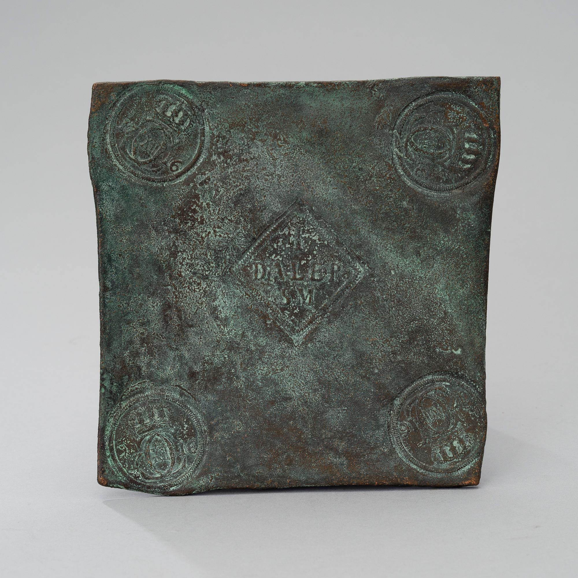 PLOOTURAHA, kuparia, 1 taaleri, SM (silvermynt) Kaarle XII, 1716.