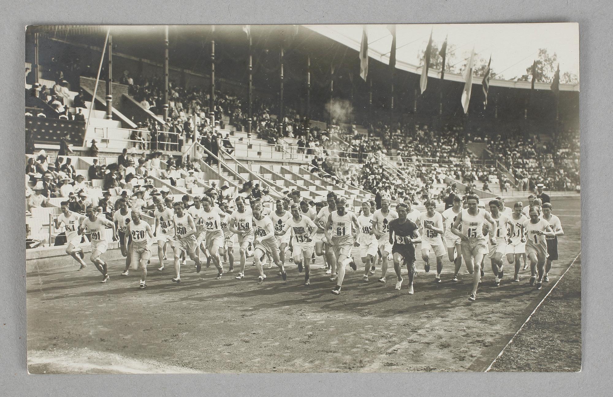 VYKORT, 68 st, från OS i Sthlm 1912.