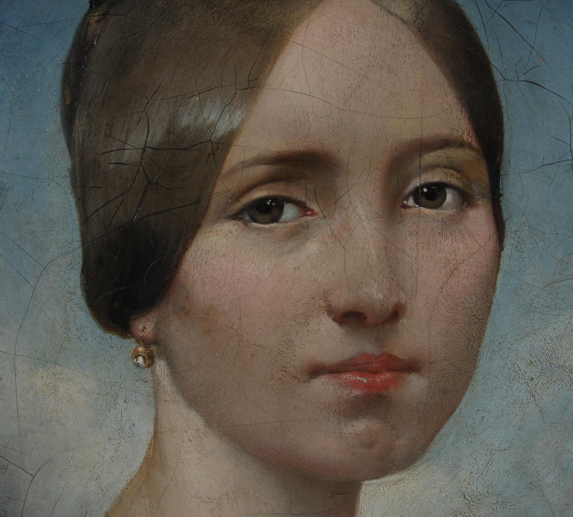 OKÄND KONSTNÄR, olja på duk, 1800-tal, sign.