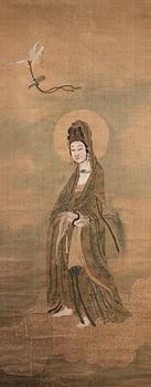 207. A Korean hanging scroll of Avalokiteshvara (Bodhisattva of compassion), Joseon dynasty, late 19th Century.