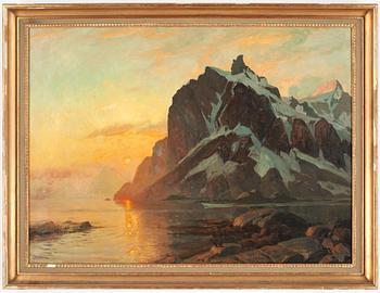 Thorolf Holmboe, "Midnattsol Lofoten".