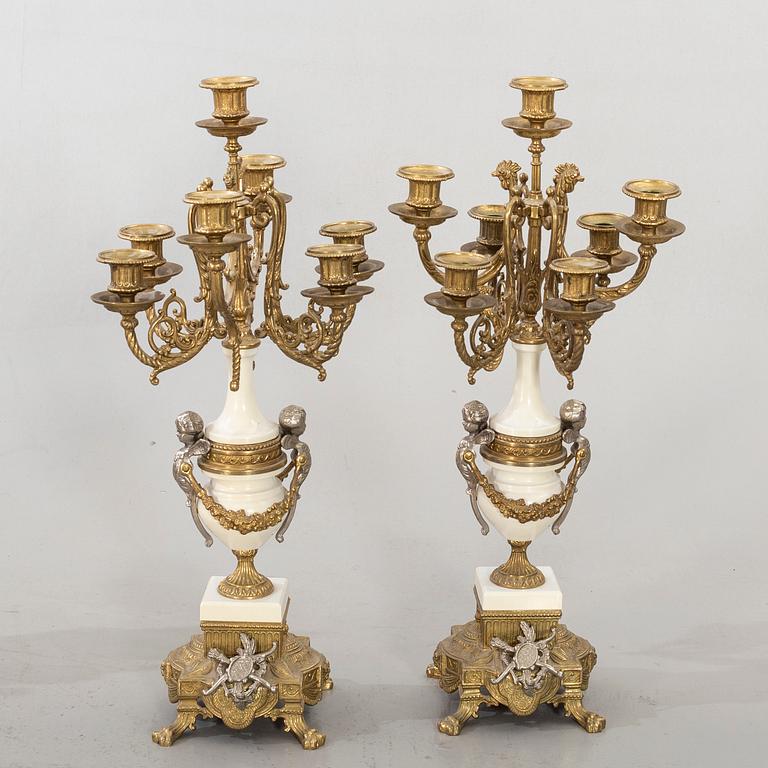GARNITYR 3 dlr Louis XV-stil 1900-tal.