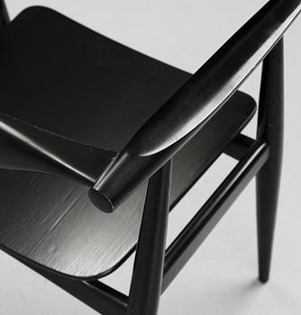 HANS J WEGNER, a "CH35", chair for Carl Hansen & Søn, Denmark, 1950-60's.