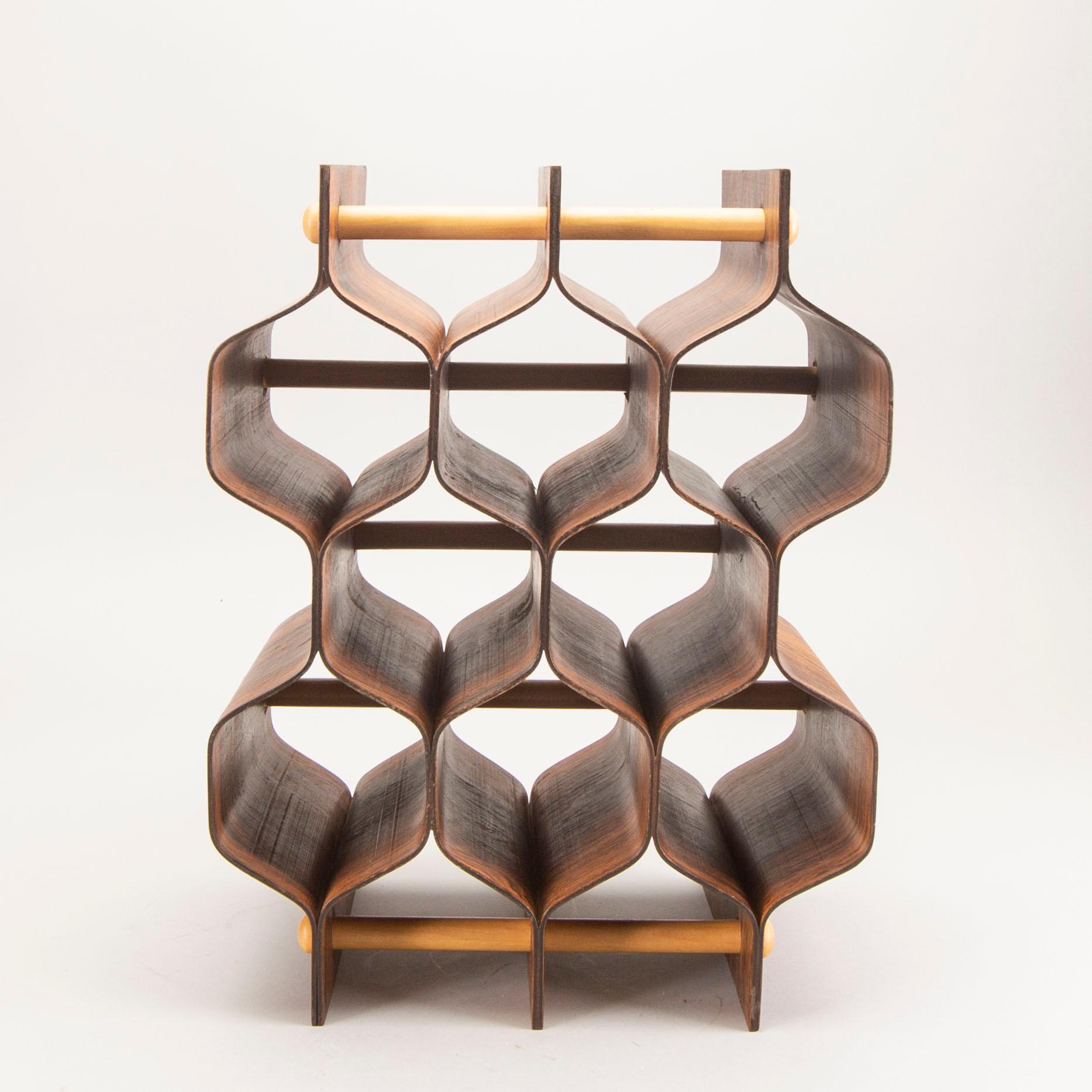 A Torsten johansson jacaranda wine stand for AB Formträ Värnamo 1965.