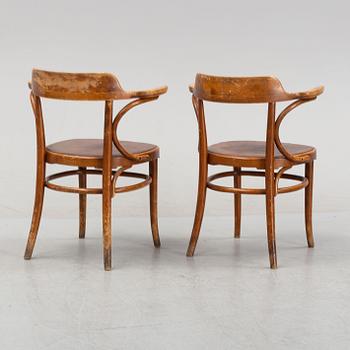 Axel Kandell, a pair of stained beech 'Cattelin' chairs, Gemla, Diö, 1948.